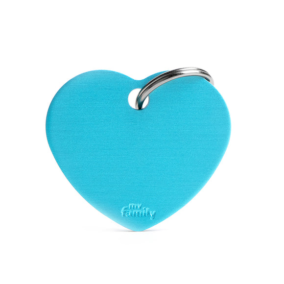 MF Basic Heart Light Blue Lge