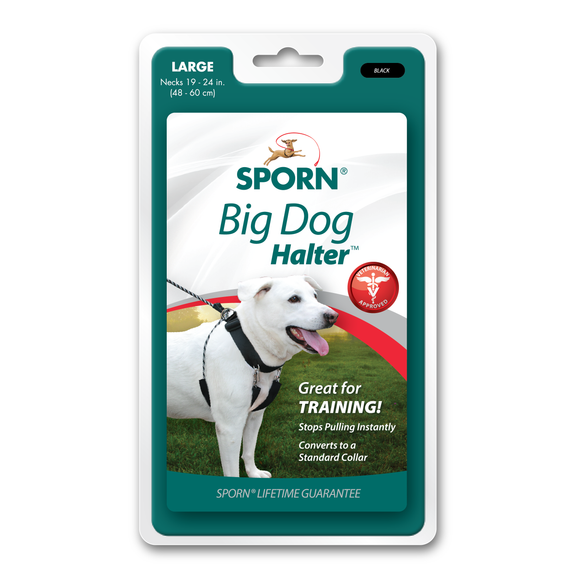 Sporn Big Dog Halter Lge Black