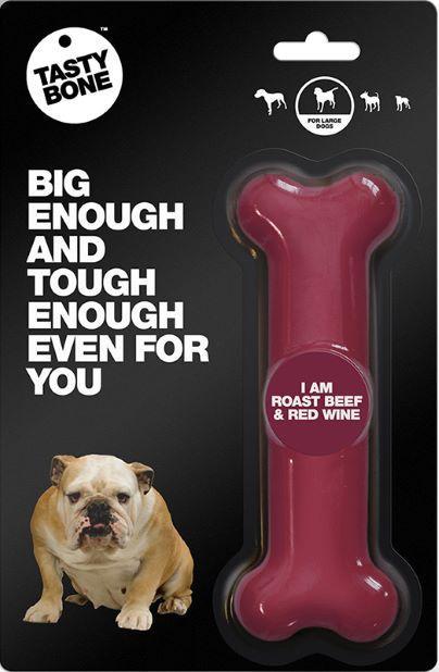 Nylon Tasty Bone Rst Beef & Red Wine Lge