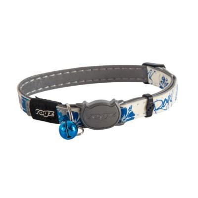 Glowcat Safeloc Collar Blue Floral 11mm